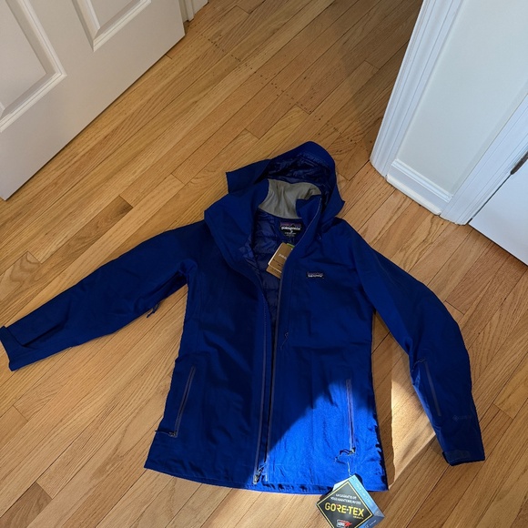 BNWT Women's Patagonia Insulated Powder Bowl Ski Jacket Size Small Cobalt Blue - Picture 4 of 8